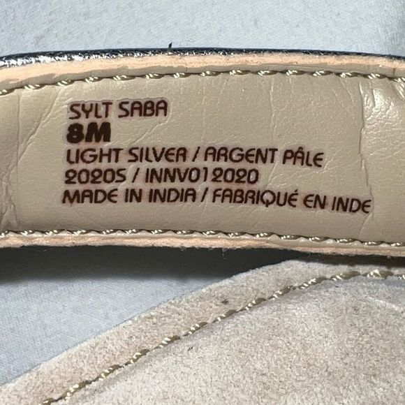 Earth Saba Silver Leather Walking shoes with Velcro closure and reinforced arch - Picture 11 of 11